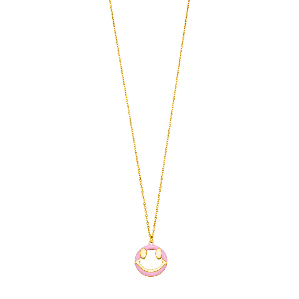 Halskette Joy EMOJI, 18 Karat Gelbgold vergoldet