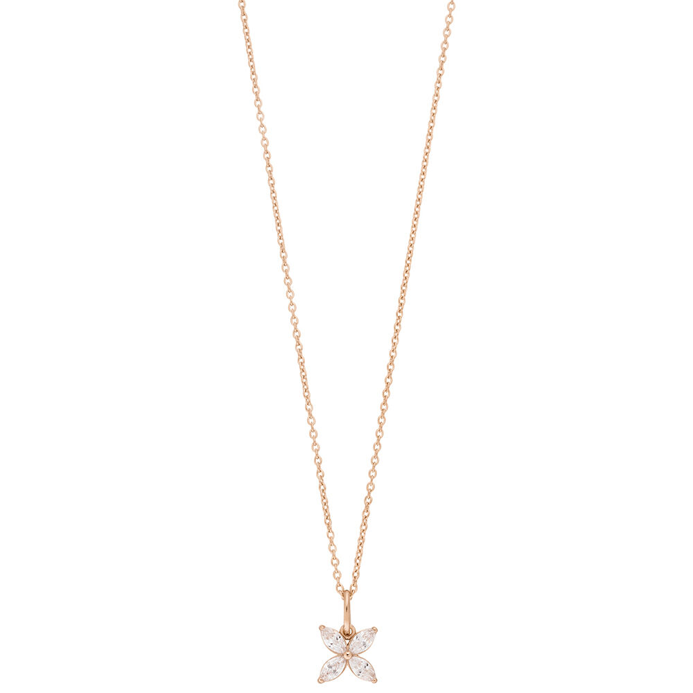 Halskette Leaf Flower, 18 Karat Rosegold