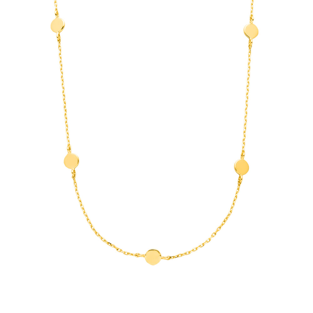 Halskette MINI Plates, 14 Karat Gelbgold