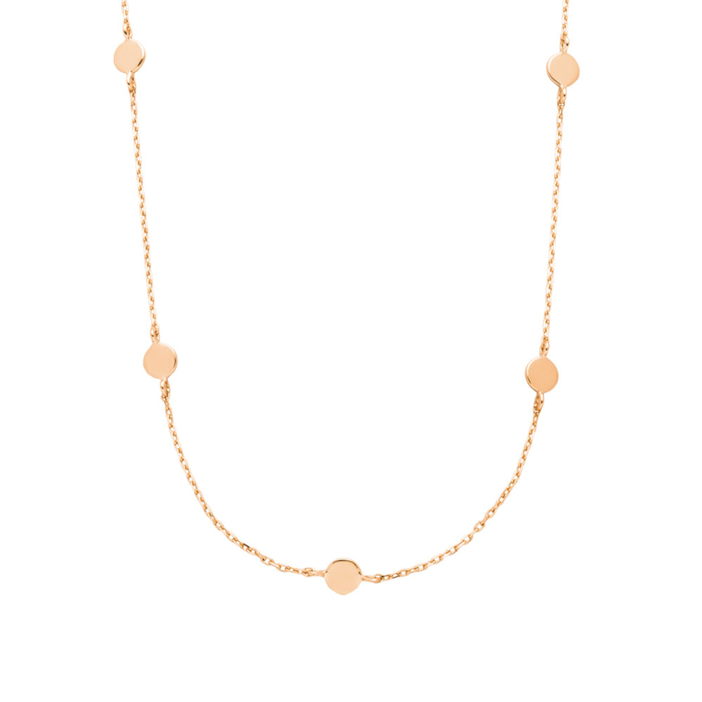 Halskette MINI Plates, 14 Karat Rosegold