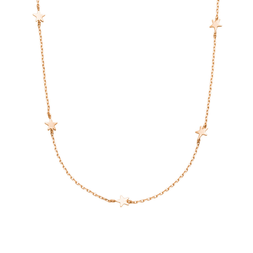 Halskette MINI Stars, 14 Karat Rosegold