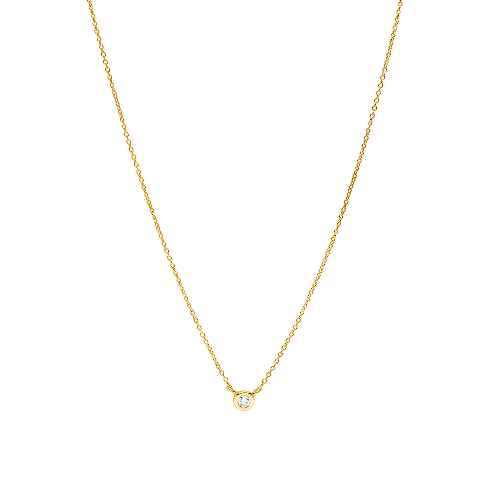 Halskette MY FIRST DIAMOND, 14 Karat Gelbgold