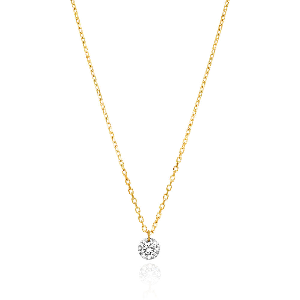 Halskette PURE Diamant, 18 Karat Gelbgold