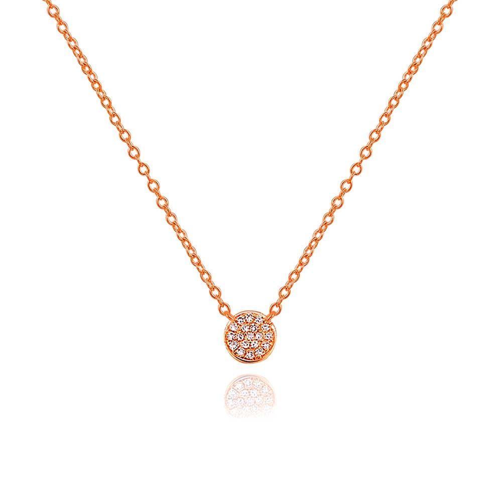 Halskette Pav mit Diamanten, 18 K Rosgold