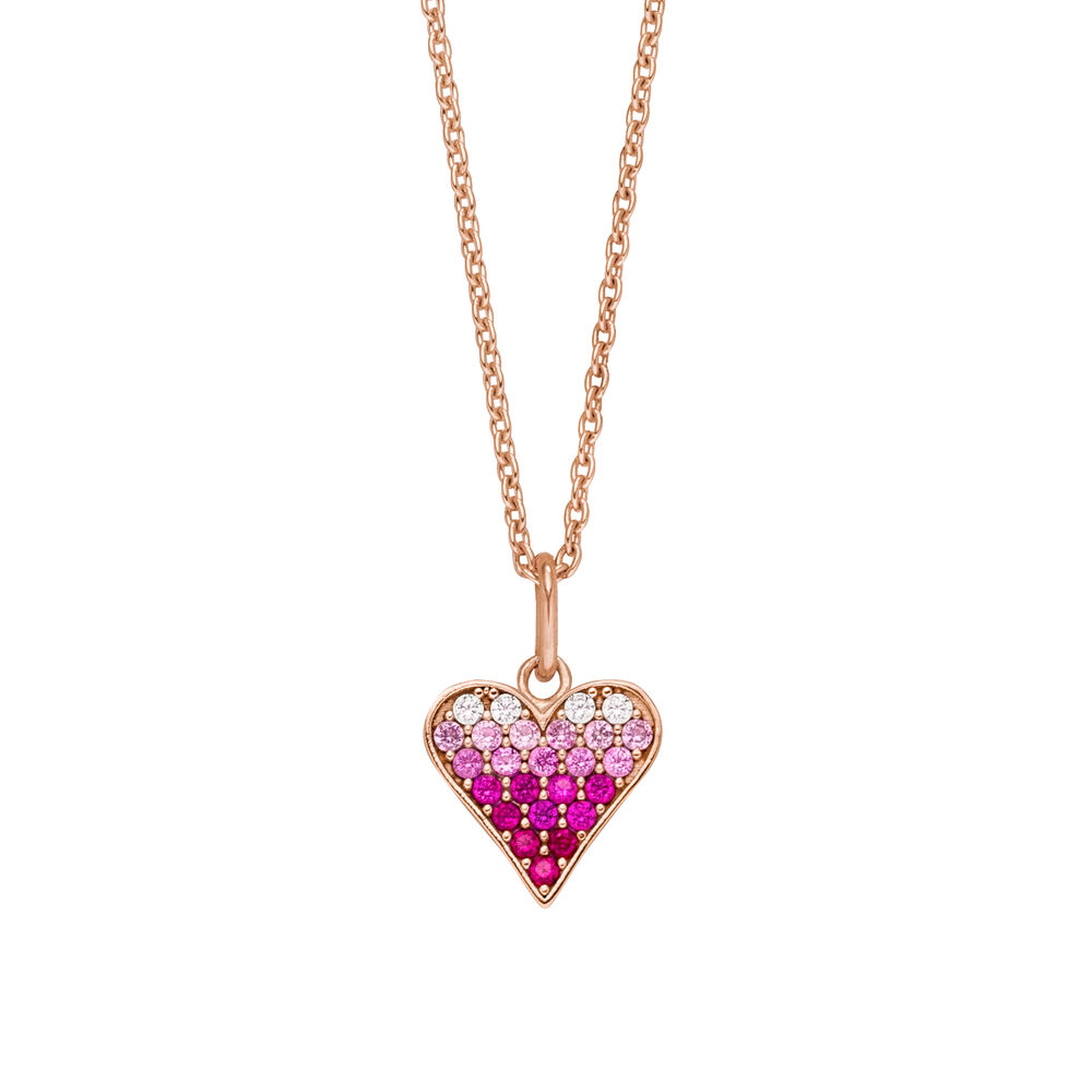 Halskette Pink Valentine, 18 Karat Rosegold vergoldet