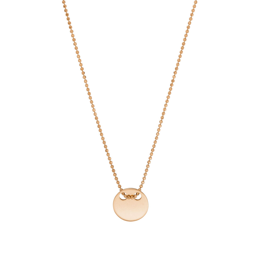 Halskette Plate, 14 Karat Rosegold