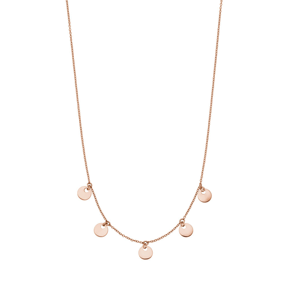 Halskette Platelet, 14 Karat Rosegold