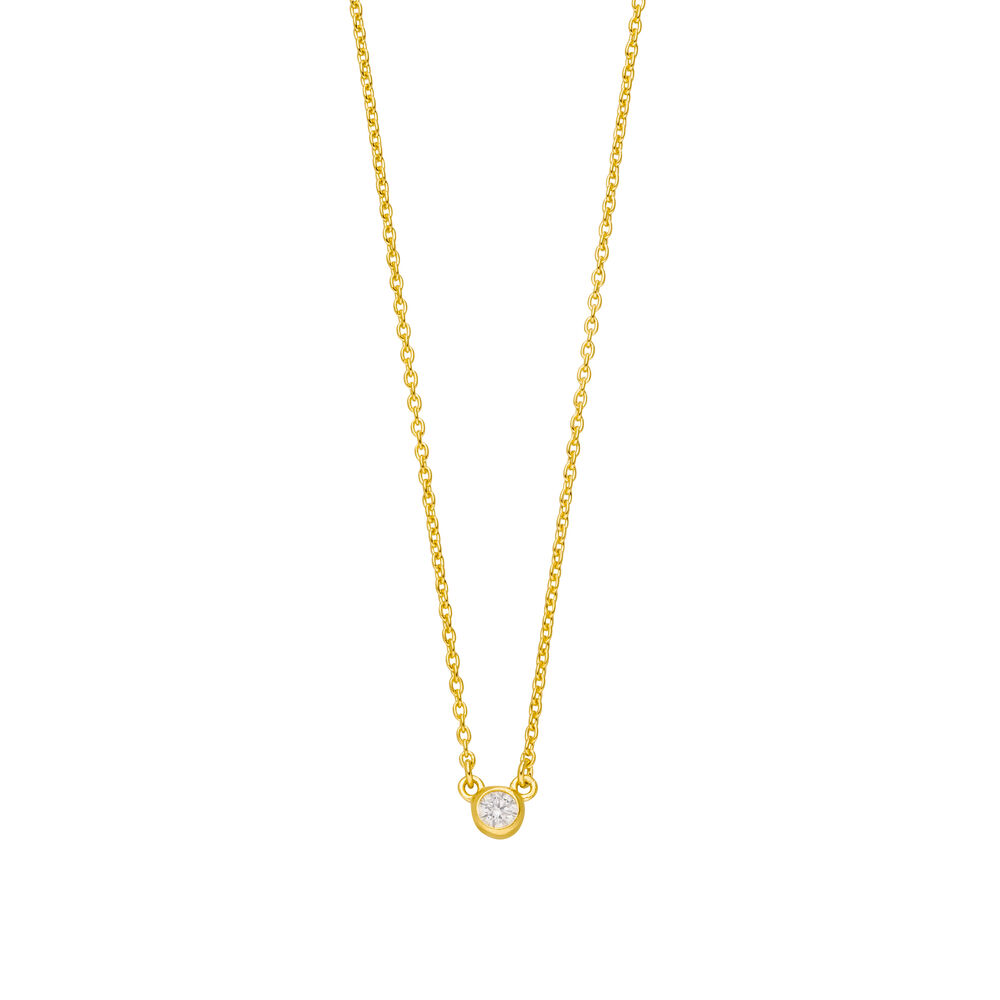 Halskette Pure, 18 Karat Gelbgold vergoldet