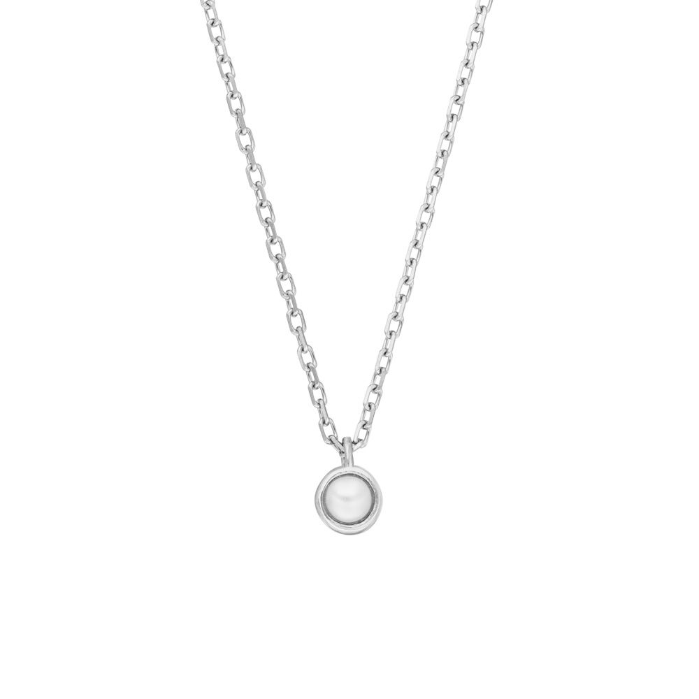 Halskette Pure mit Perle, 925 Sterlingsilber
