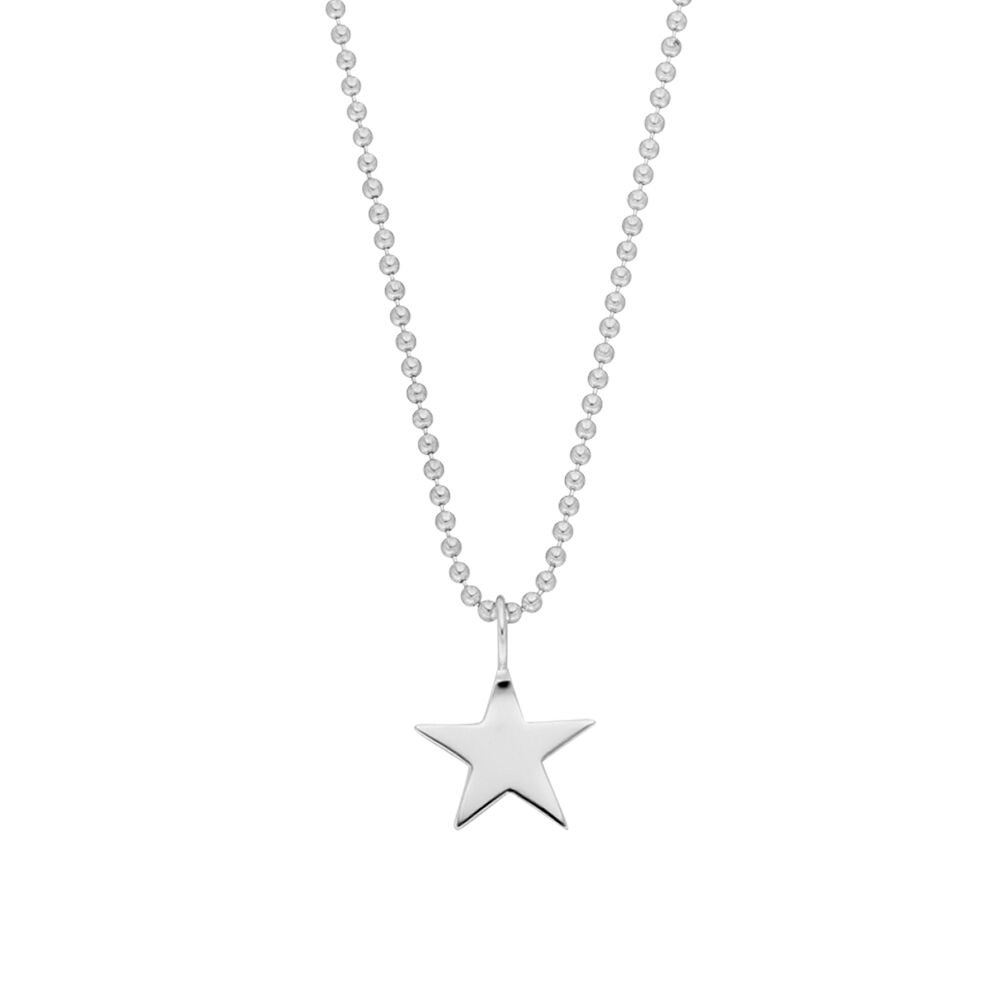 Halskette STAR, 14 Karat Weigold