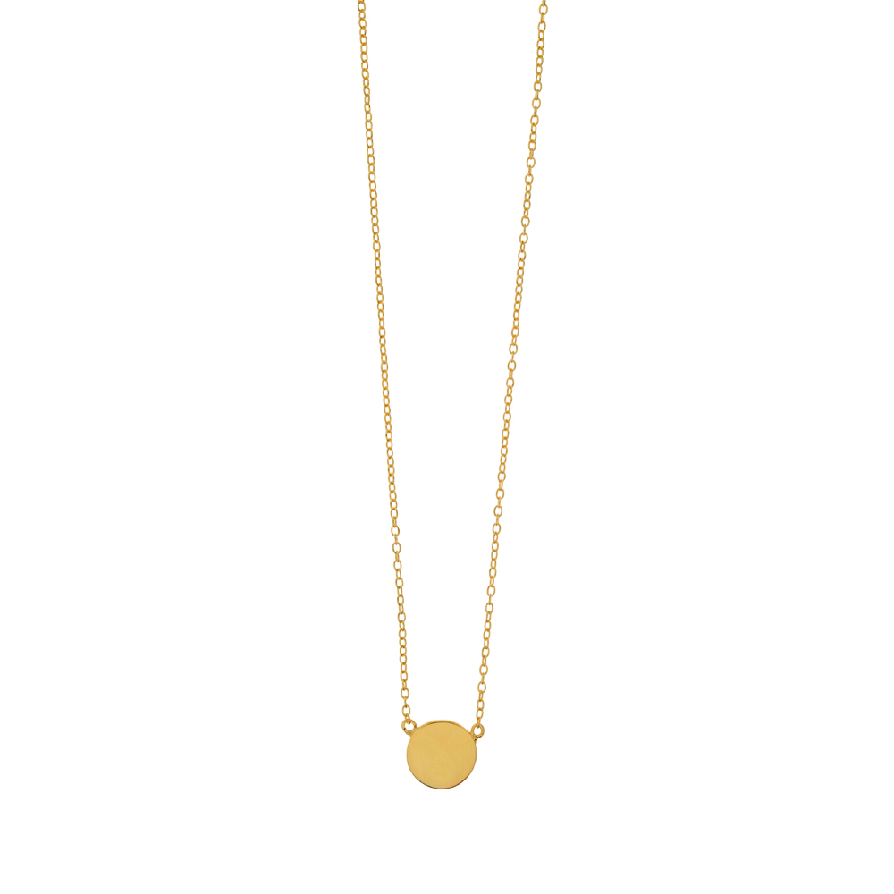 Halskette Slices, 18 Karat Gelbgold vergoldet
