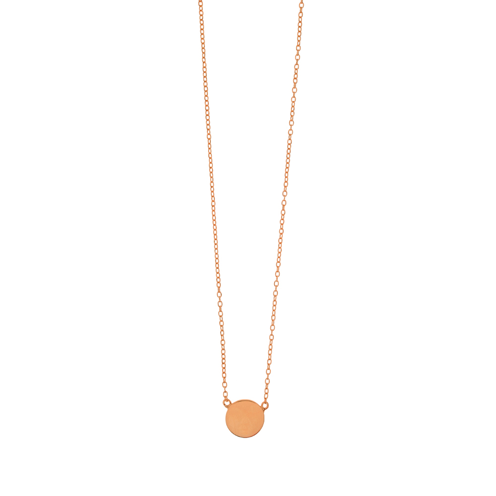 Halskette Slices, 18 Karat Rosegold vergoldet