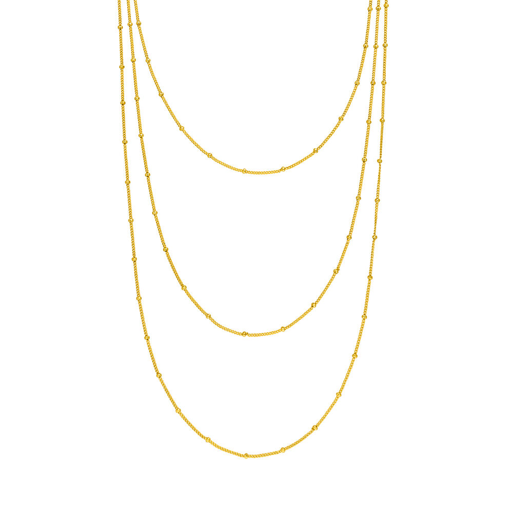 Halskette WATERFALL, 18 Karat Gelbgold