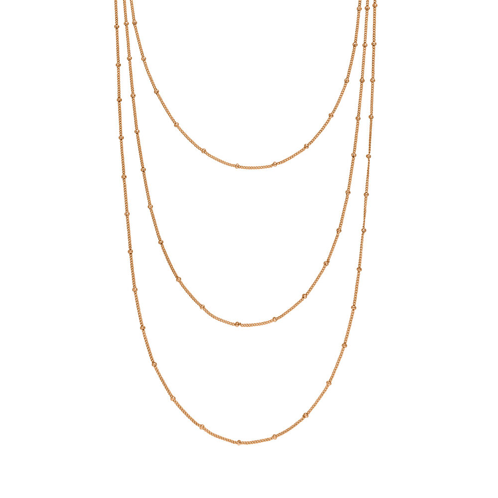 Halskette WATERFALL, 18 Karat Rosegold