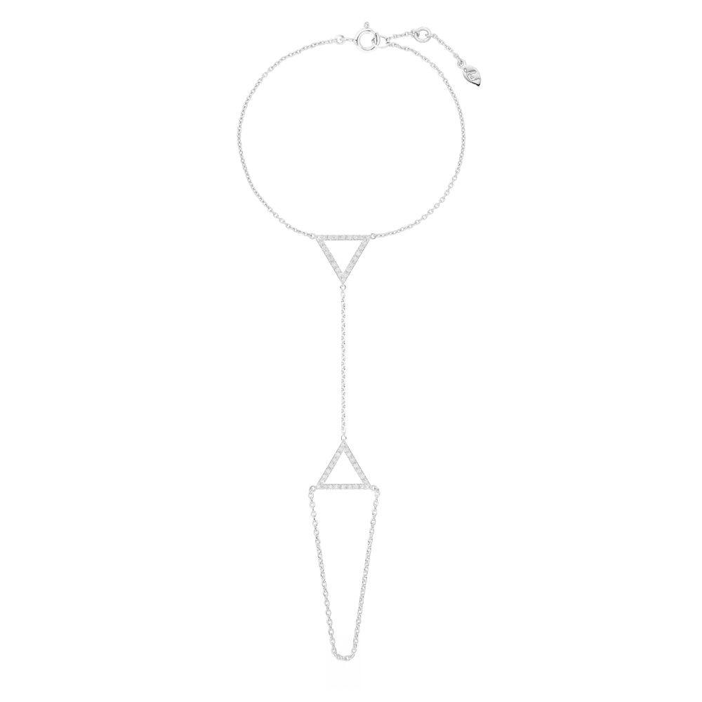 Handkette GEOMETRIC GRACE, 925 Sterlingsilber