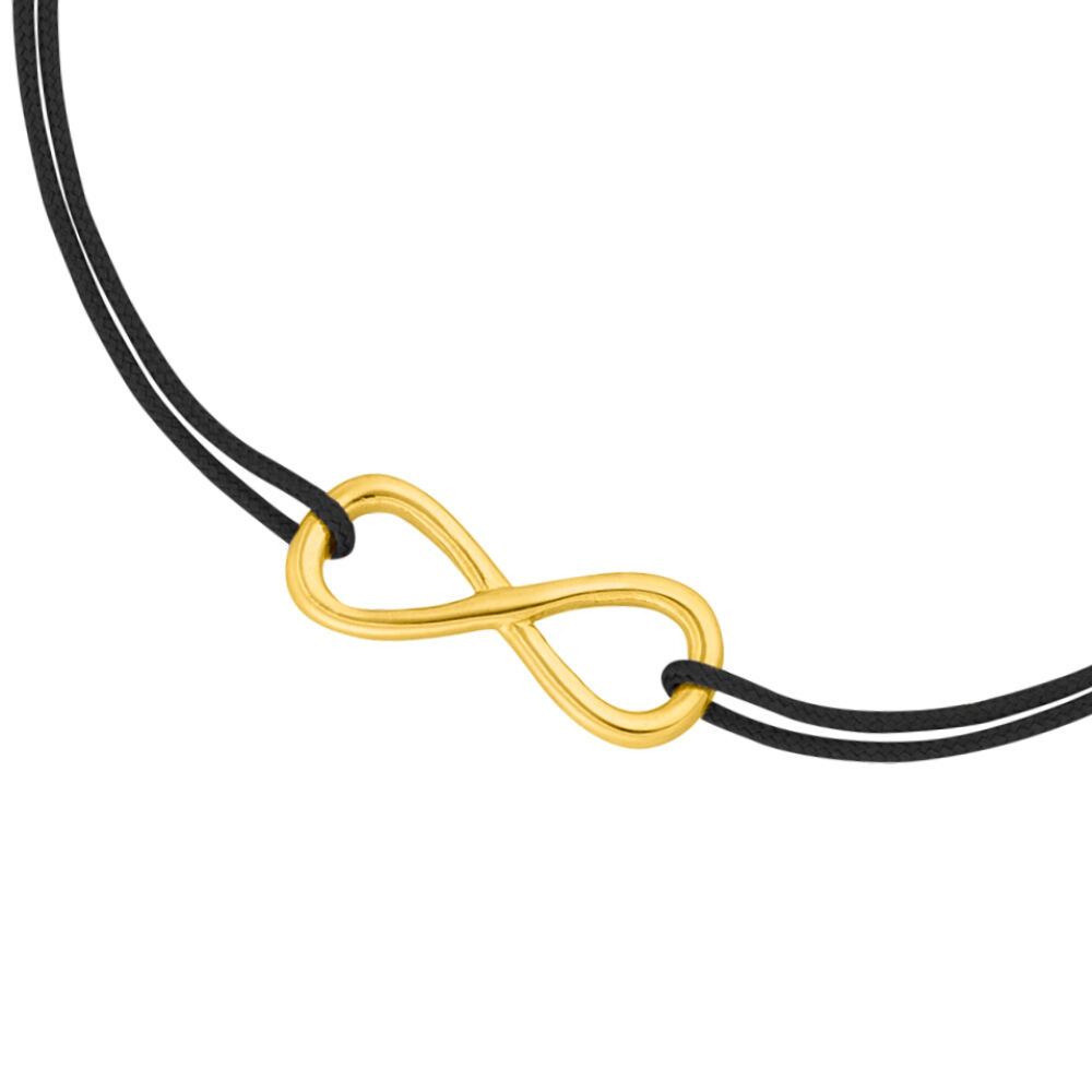 Herren Armband INFINITY, 14 Karat Gelbgold