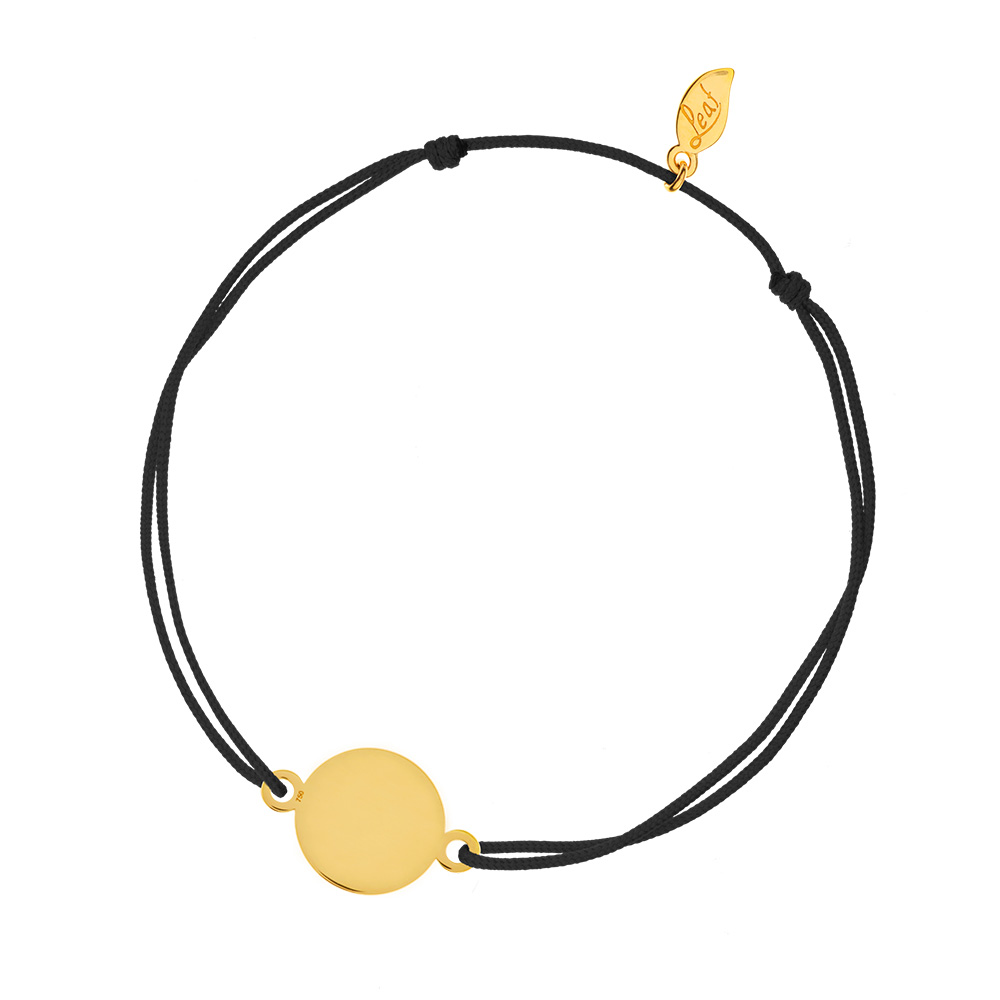 Herren Armband PLATE, 14 Karat Gelbgold