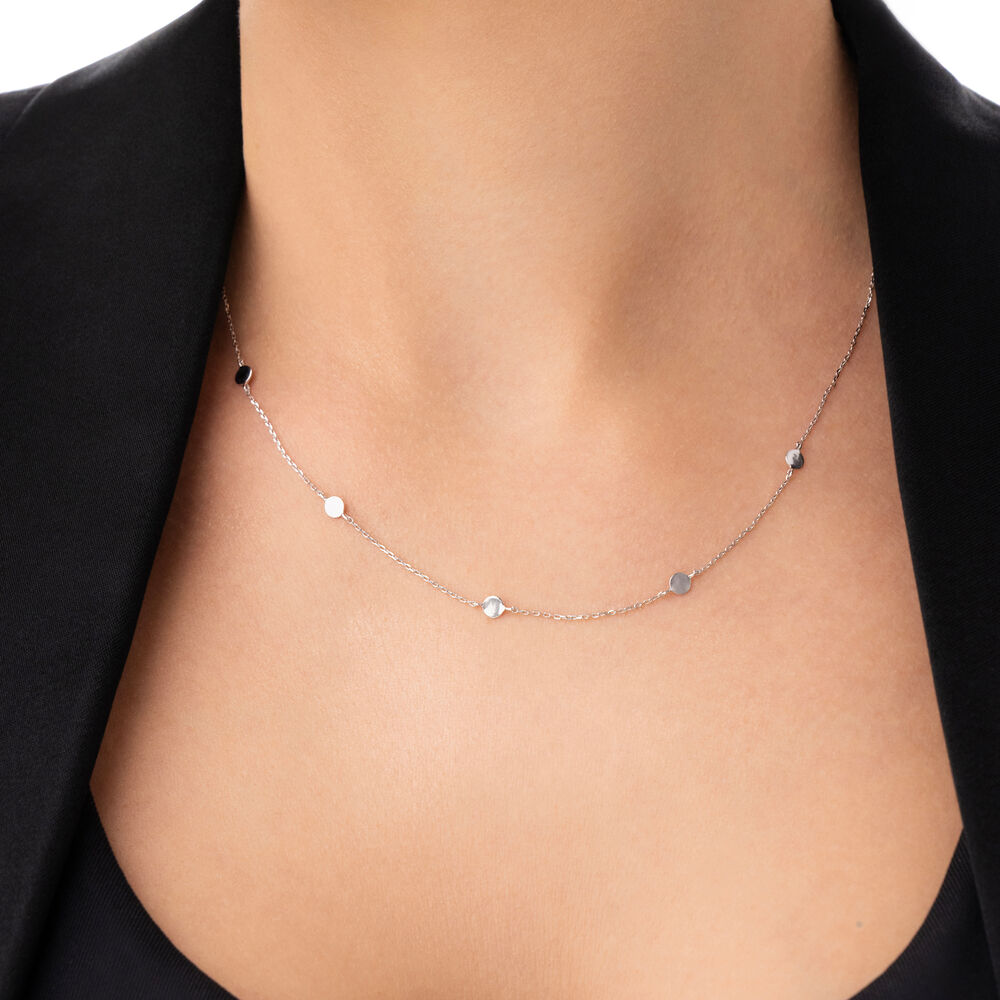 Halskette MINI Plates, 14 Karat Wei�gold Bild 2