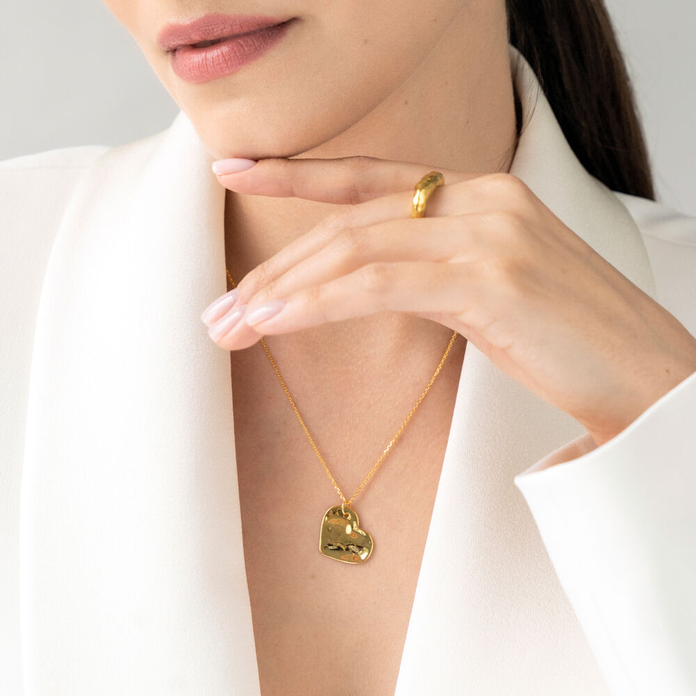 Halskette BIG HEART, 18 K Rosegold vergoldet Bild 2