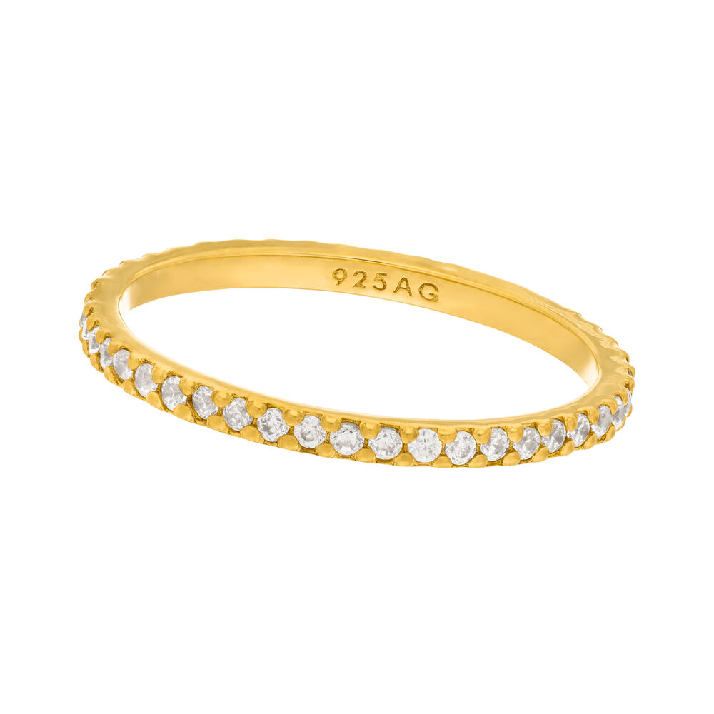 Memoryring, 18 K Gelbgold vergoldet, Gre 50