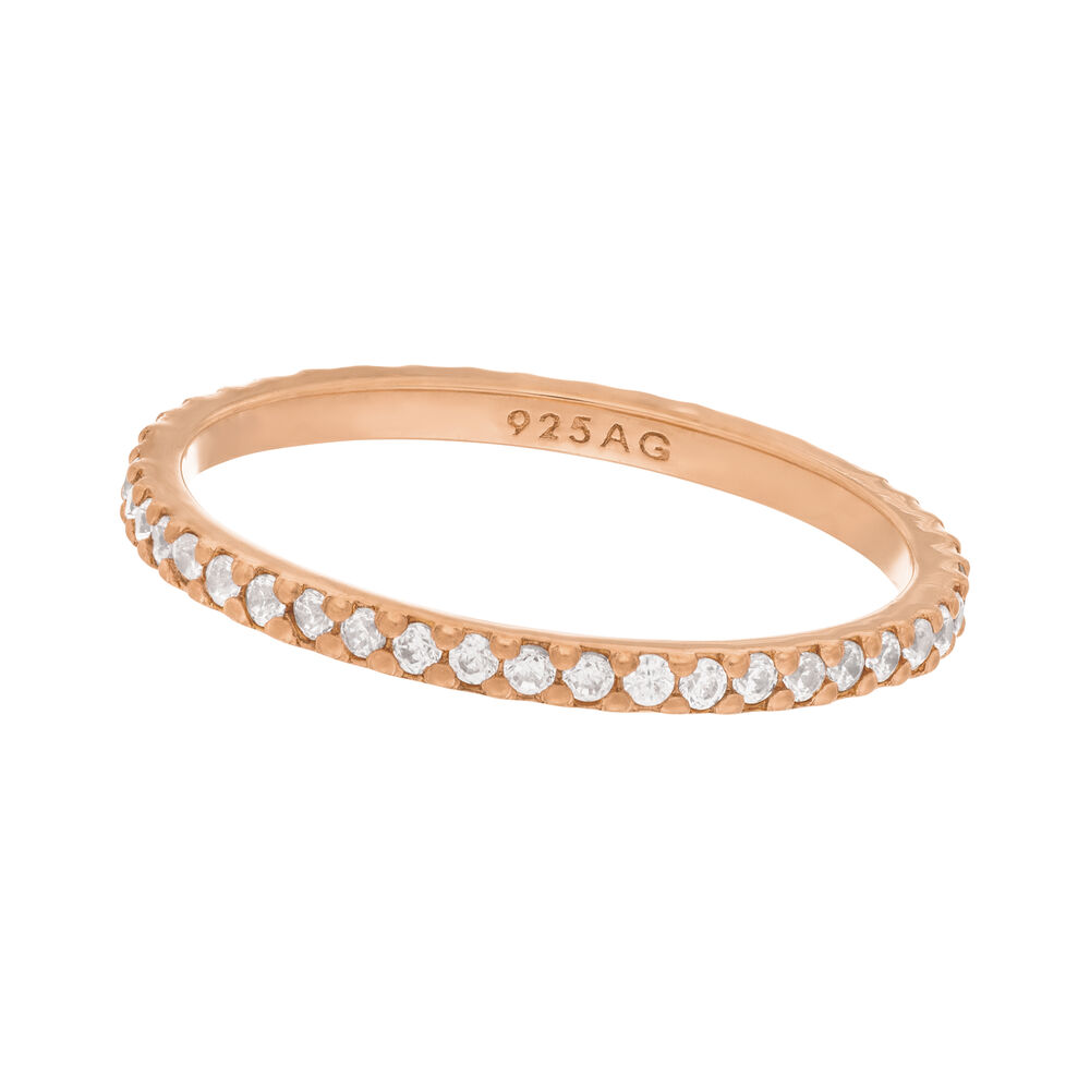Memoryring, 18 K Rosegold vergoldet, Gre 50
