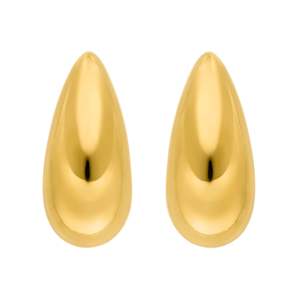 Ohrstecker Big Drop, 18 K Gelbgold vergoldet