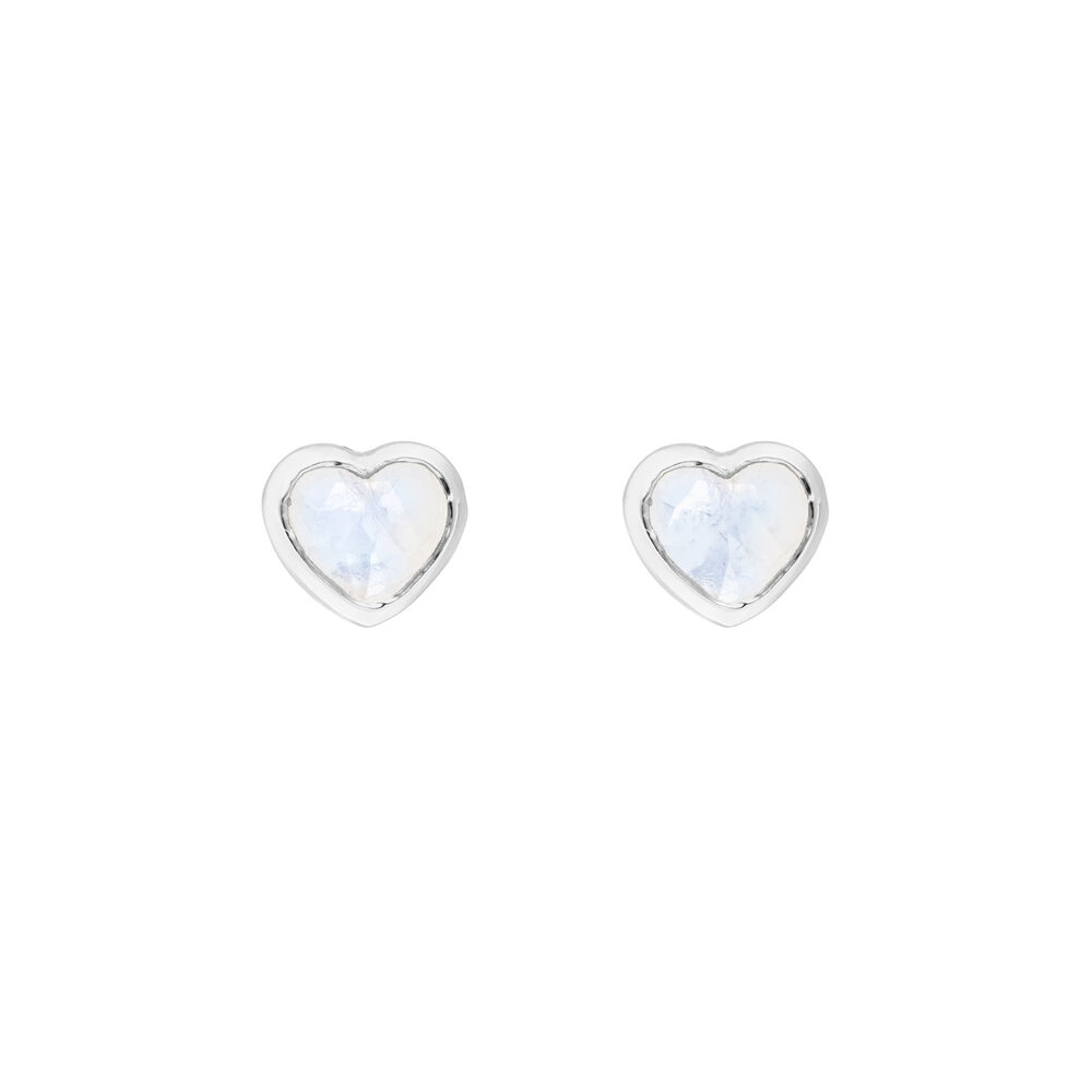 Ohrstecker VALENTINE, Mondstein, 925 Sterlingsilber