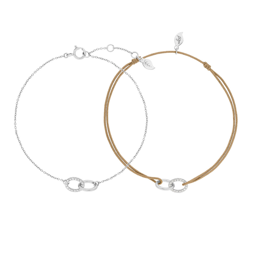 Armband Set mit Diamanten, ETERNAL TOUCH, 14 Karat Wei�gold Bild 3