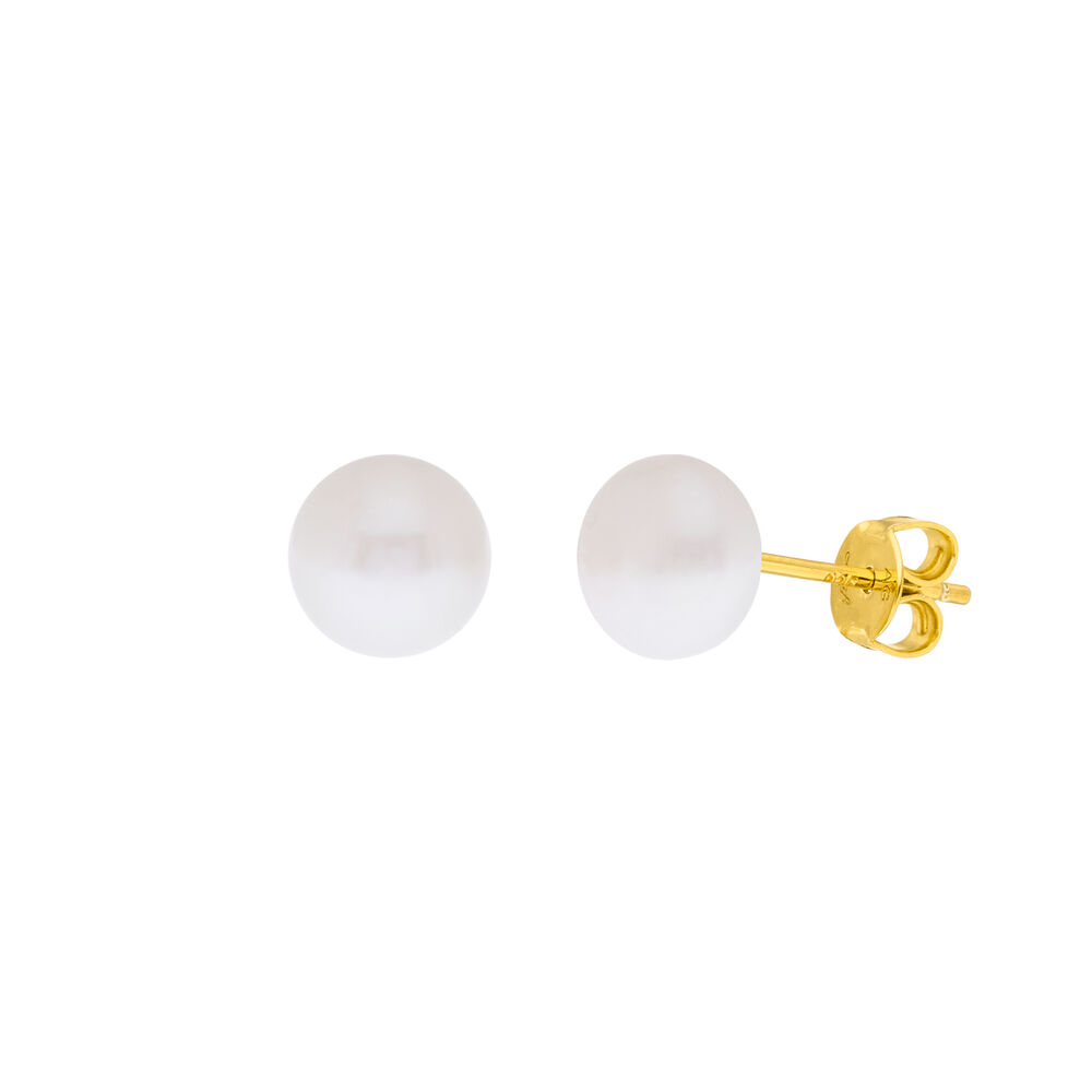 Perlenstecker klein, 18 K Gelbgold Bild 2