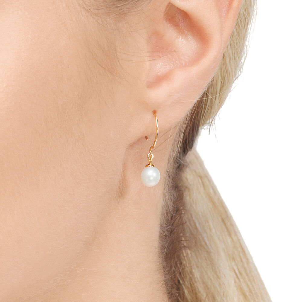 Ohrhnger Single Pearls, 14 Karat Weigold Bild 3