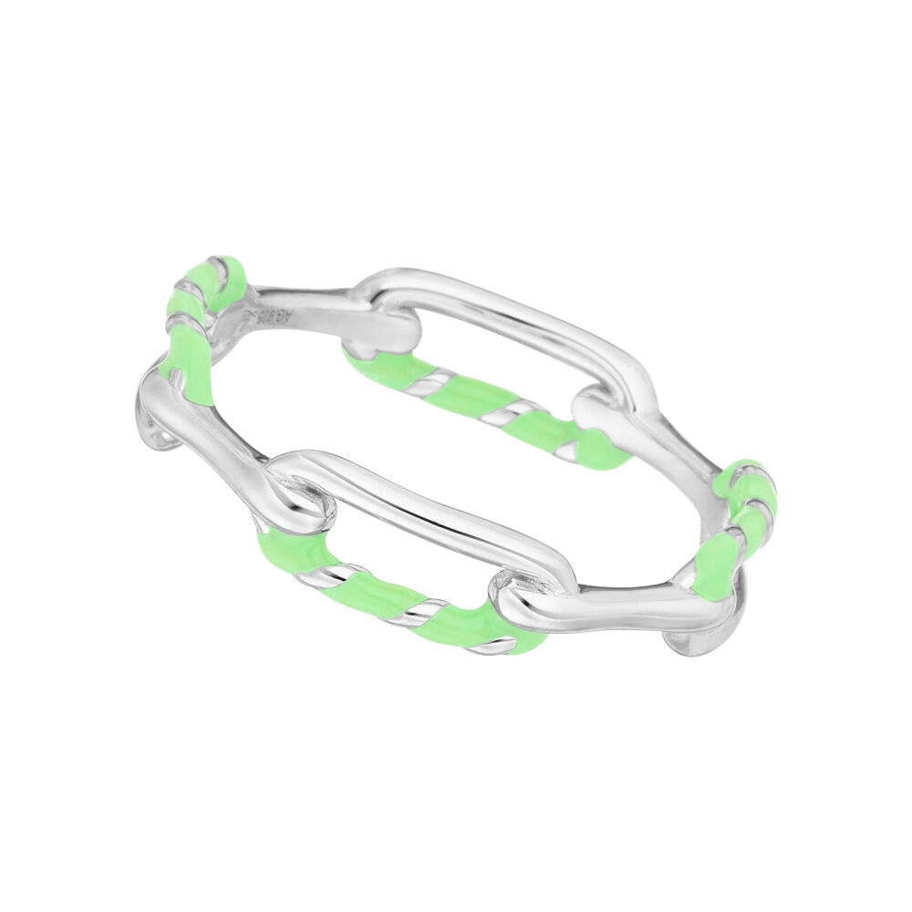Ring Neon Twist, 925 Sterlingsilber, grn