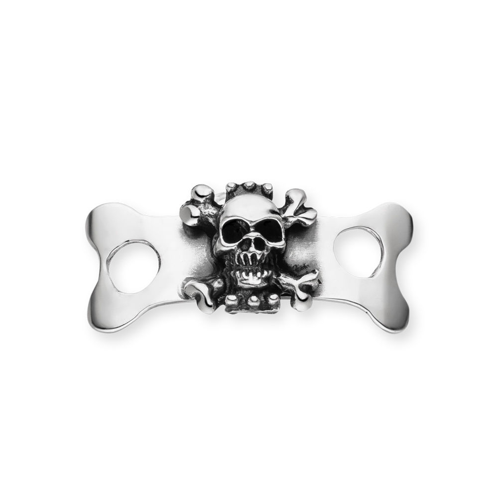 Shoe Jewelry, Skull I, 925 Sterlingsilber