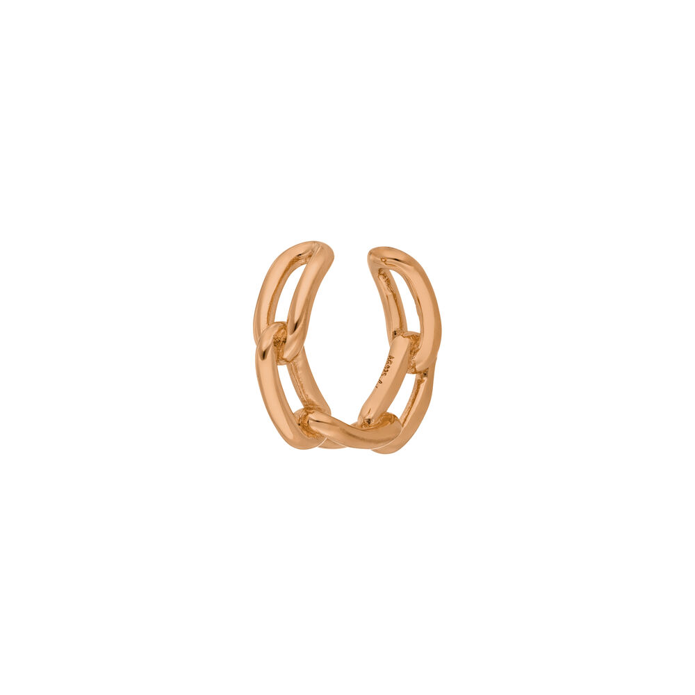 Silber Earcuff, CHAIN, Rosegold