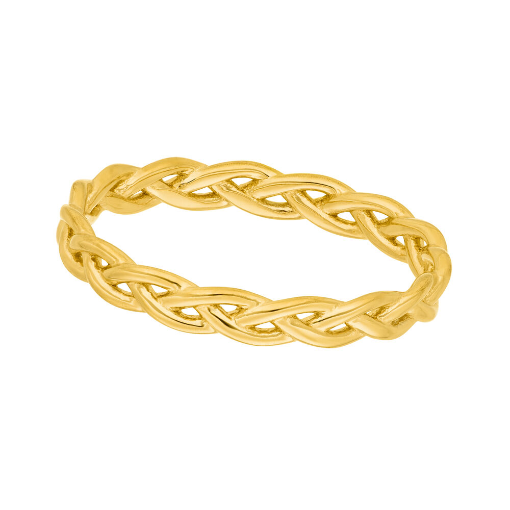 Ring Braid, 18 Karat Gelbgold vergoldet