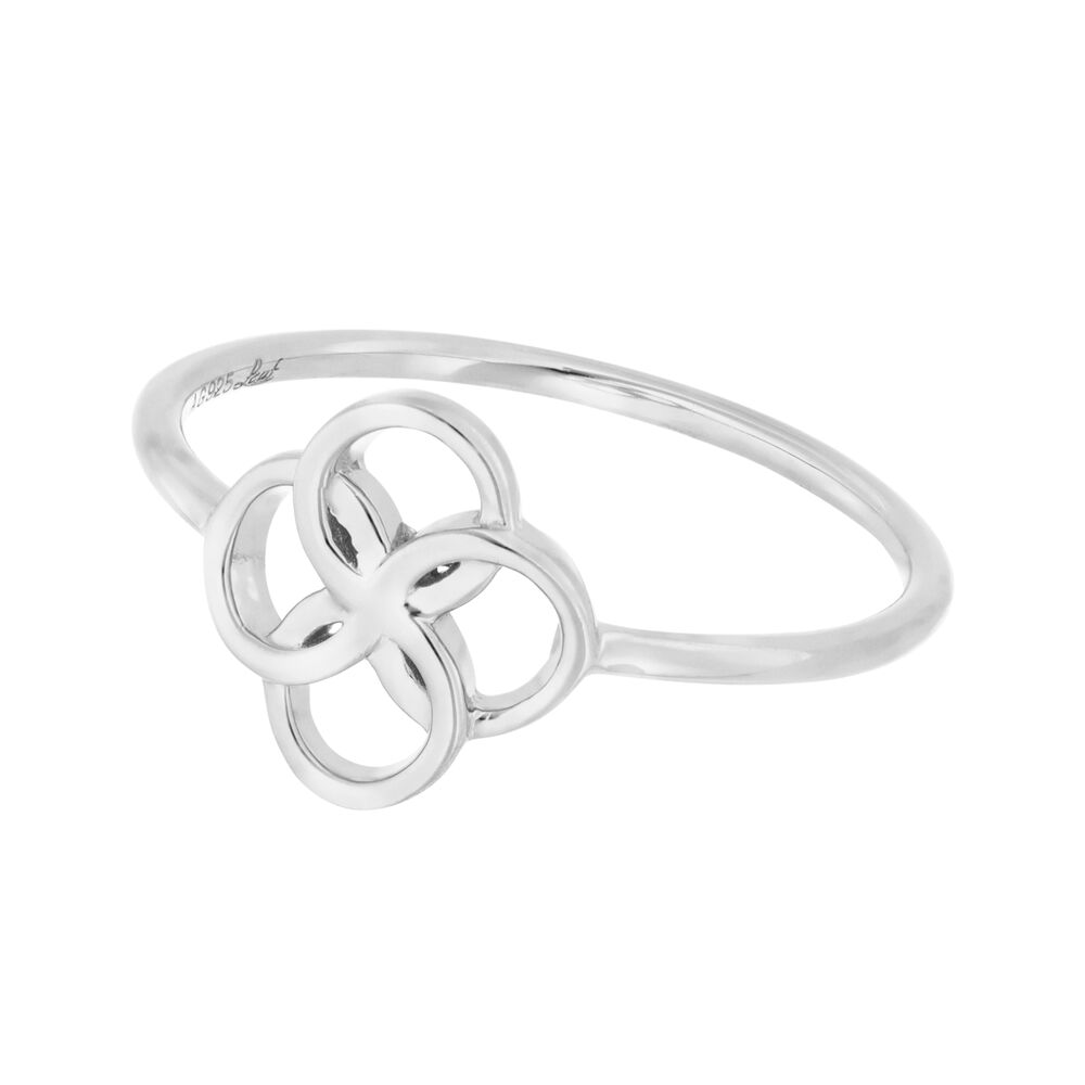 Ring Clover Charm, 925 Sterlingsilber