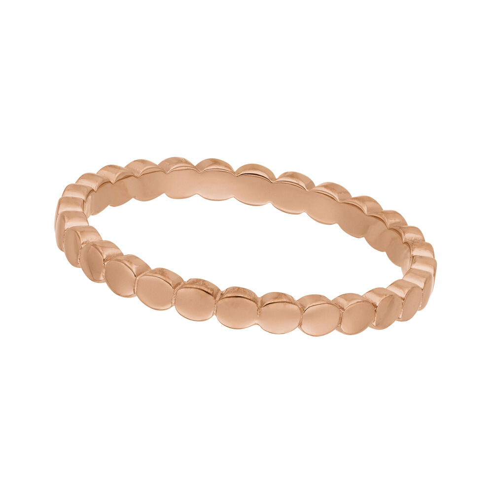Ring Dots, 18 Karat Rosegold vergoldet