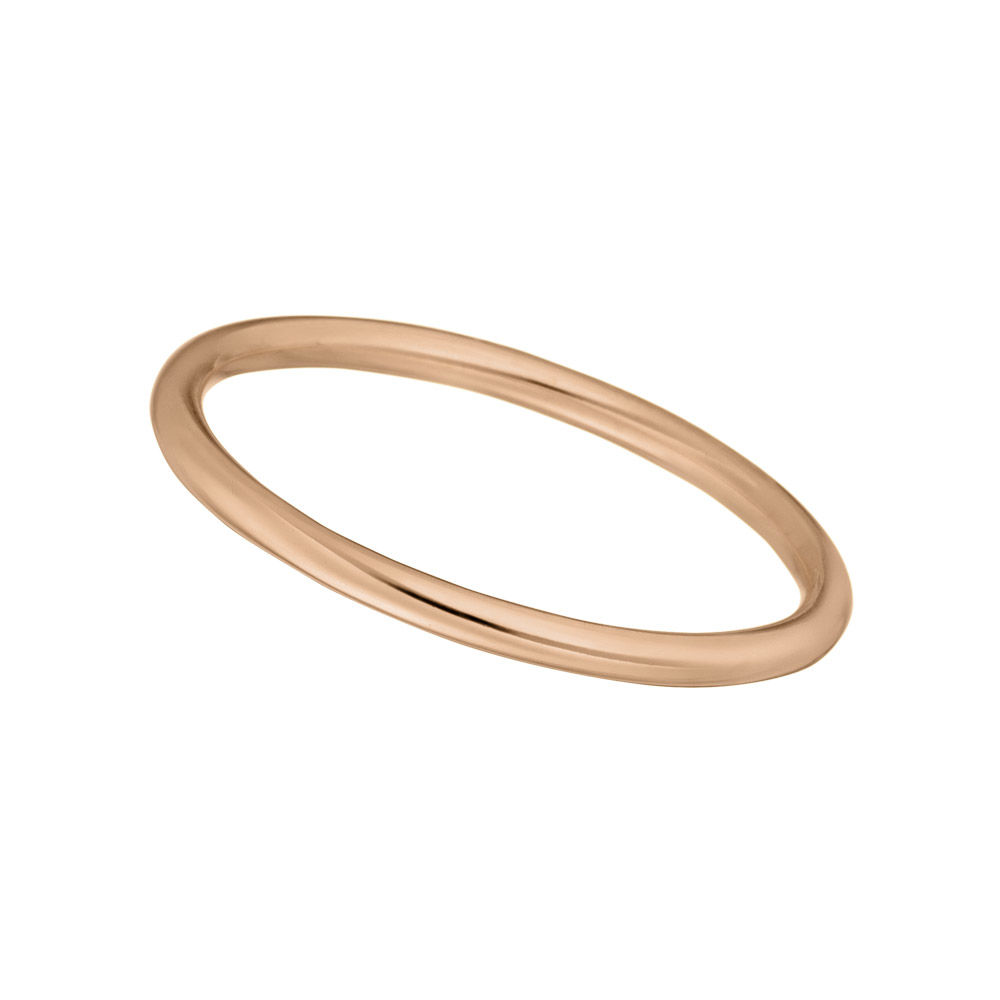 Stacking Ring Basic, 18 K Rosegold vergoldet, Gre 50