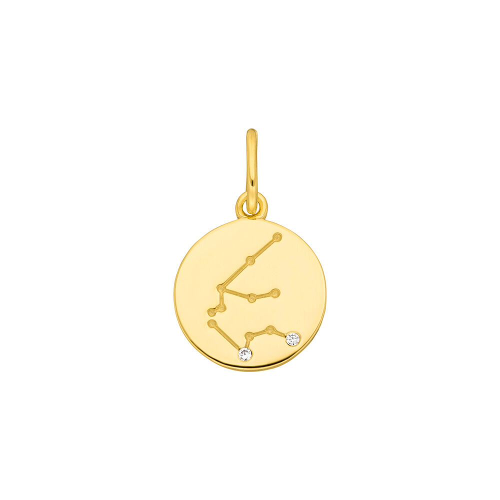 Wassermann ZODIAC SIGN, 18 Karat Gelbgold vergoldet Wassermann ZODIAC SIGN, 18 Karat Gelbgold vergoldet