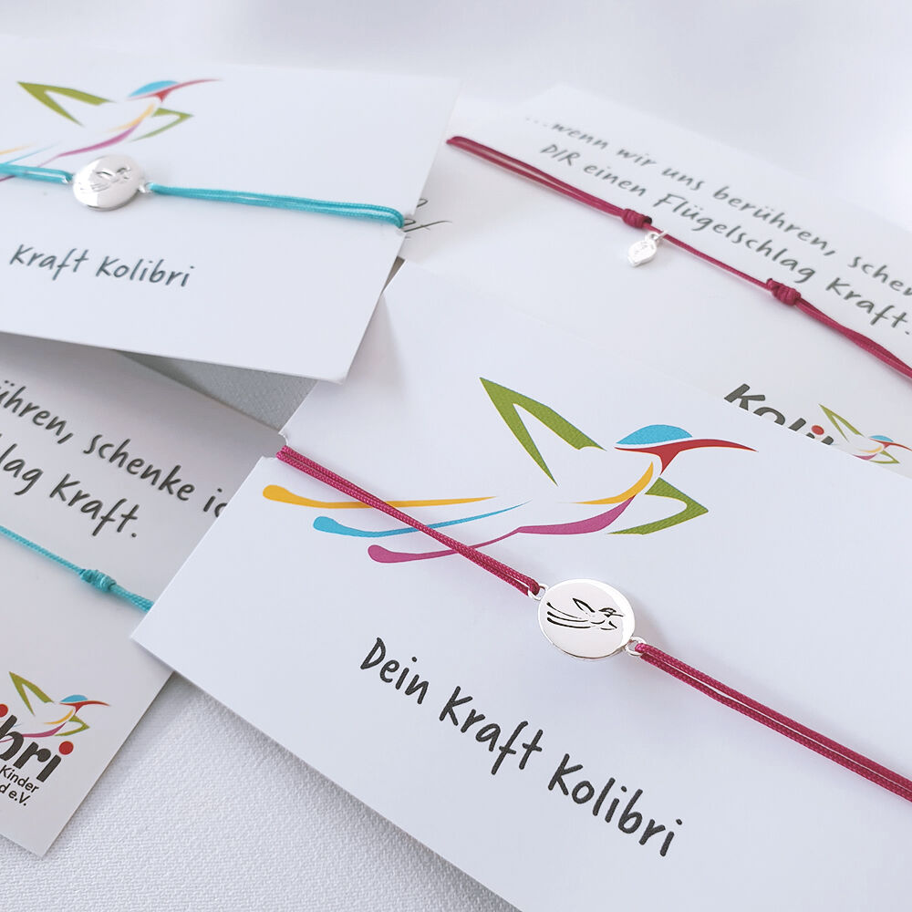 Charity Armband KOLIBRI, Grau Bild 3