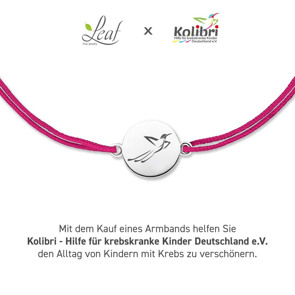 Charity Armband KOLIBRI, Fuchsia Bild 2