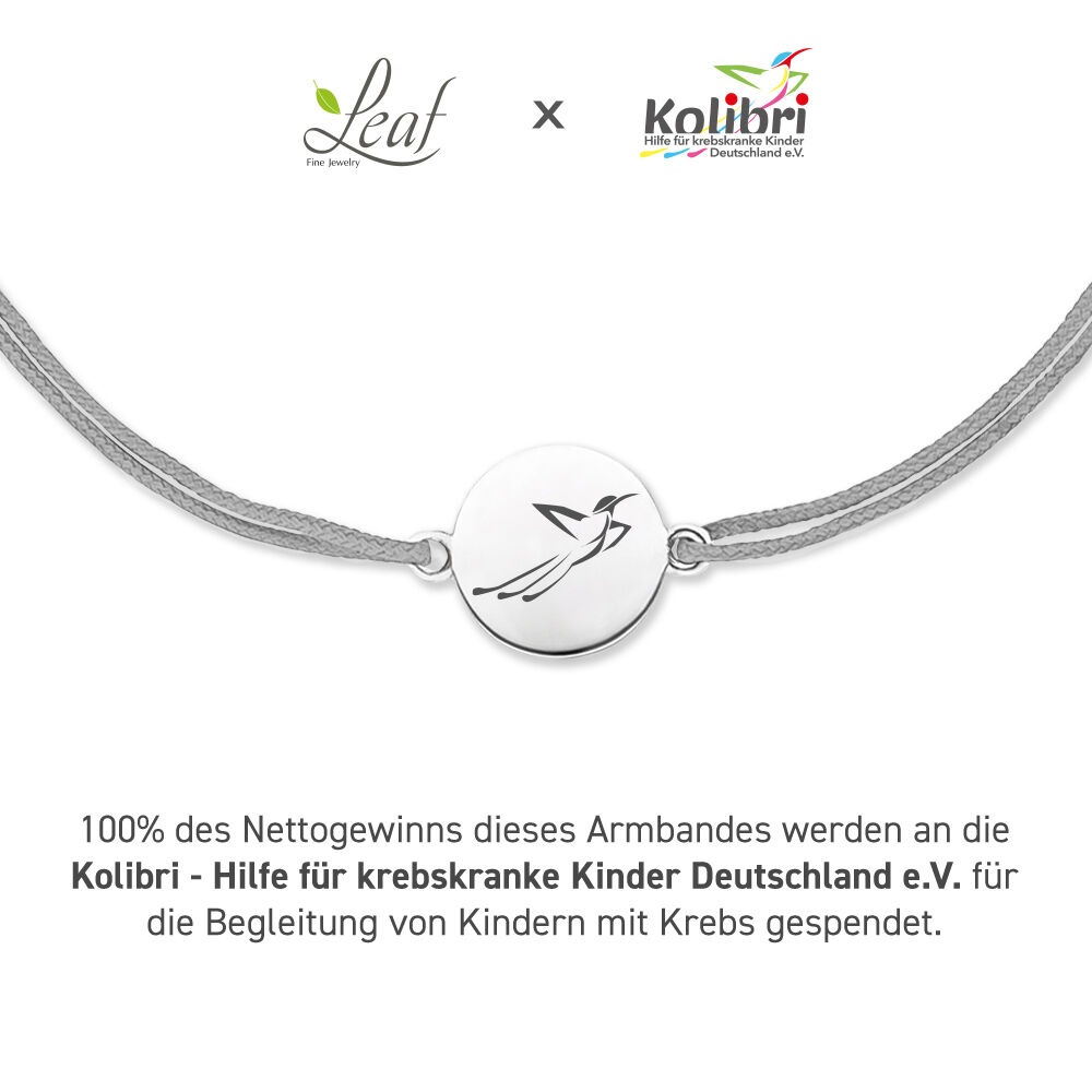 Charity Armband KOLIBRI, Grau Bild 2