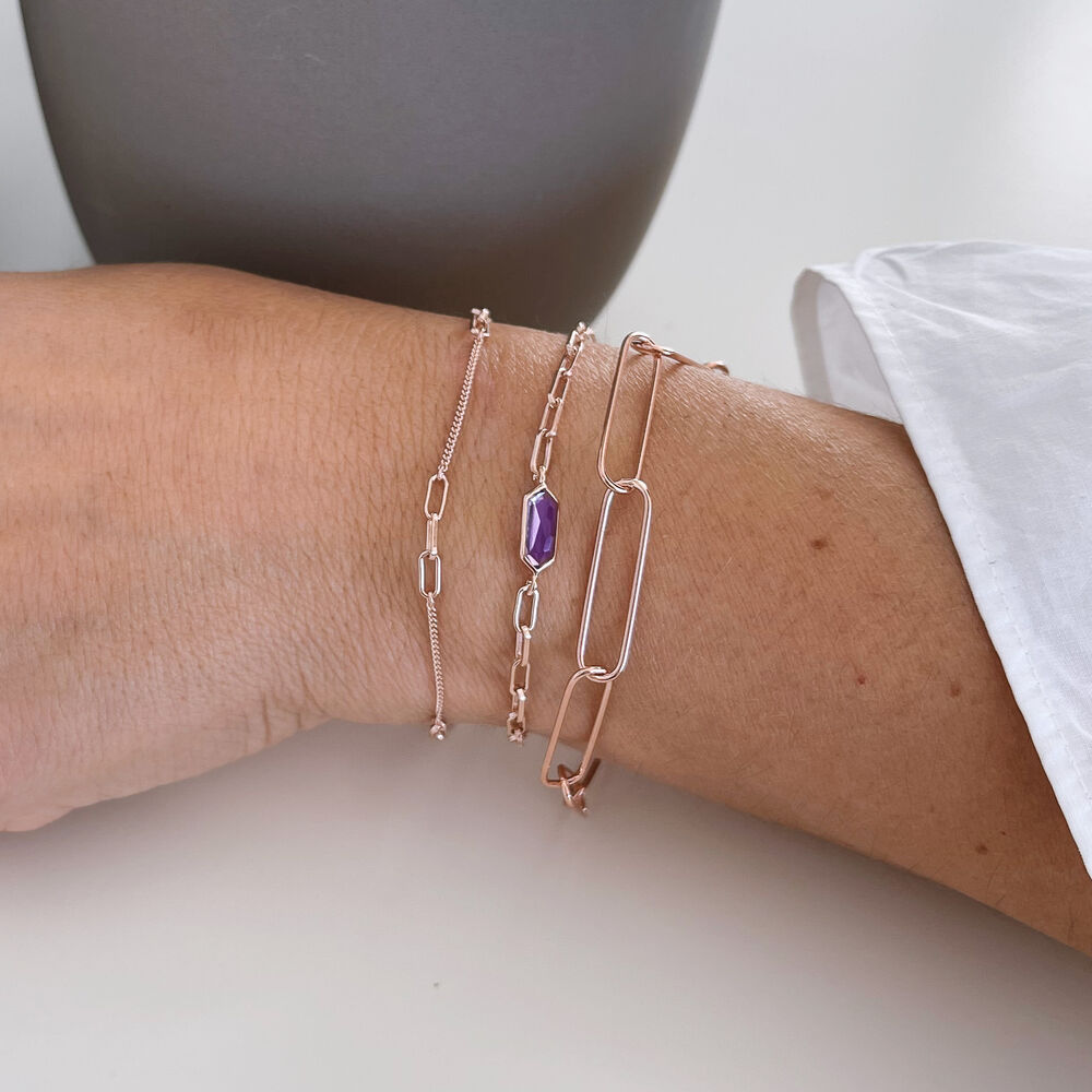 Silber Armkette, BIG SQUARE Bild 5
