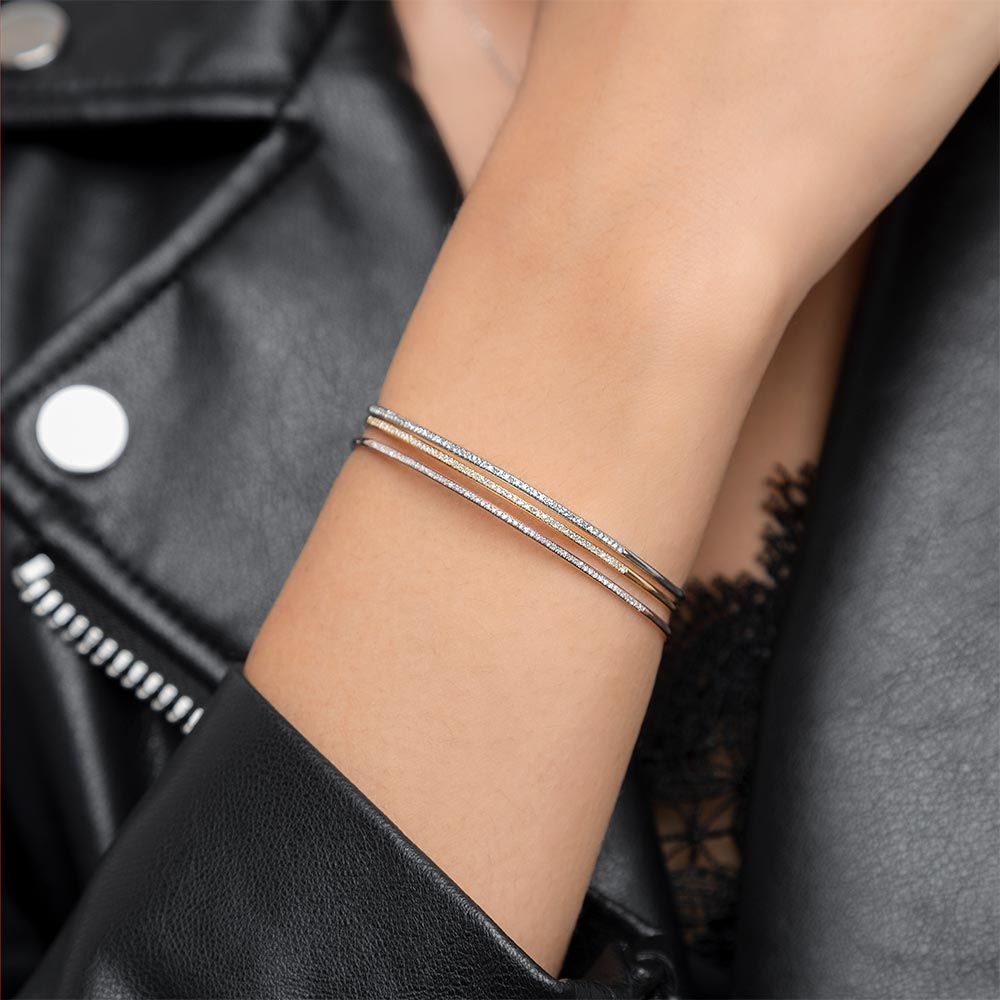 Armreif Circle mit Diamanten, 18 Karat Weigold Bild 4