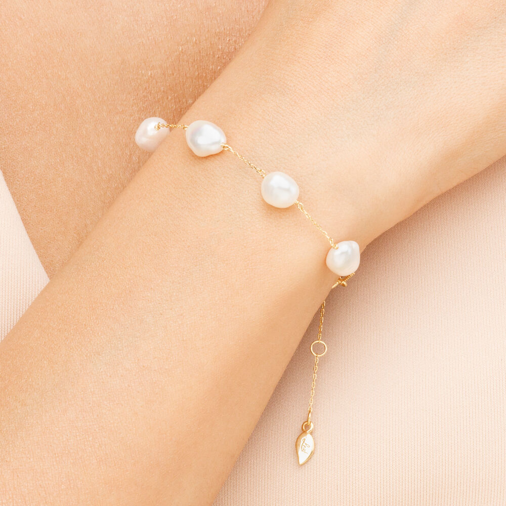 Armkette Barock Pearls, 14 Karat Weigold Bild 5