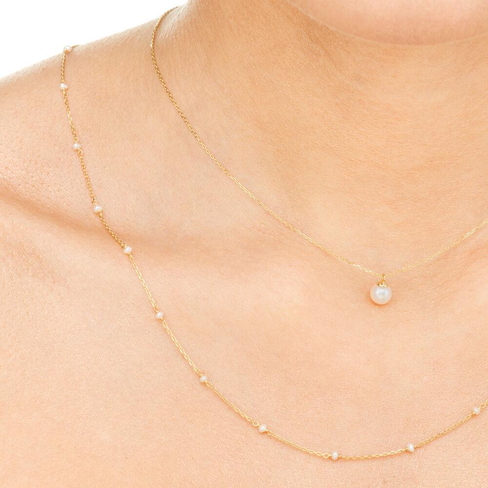 Halskette Pearls, 14K Gelbgold Bild 4