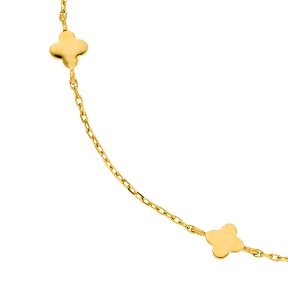 Armkette MINI Clover, 14 Karat Gelbgold Bild 3