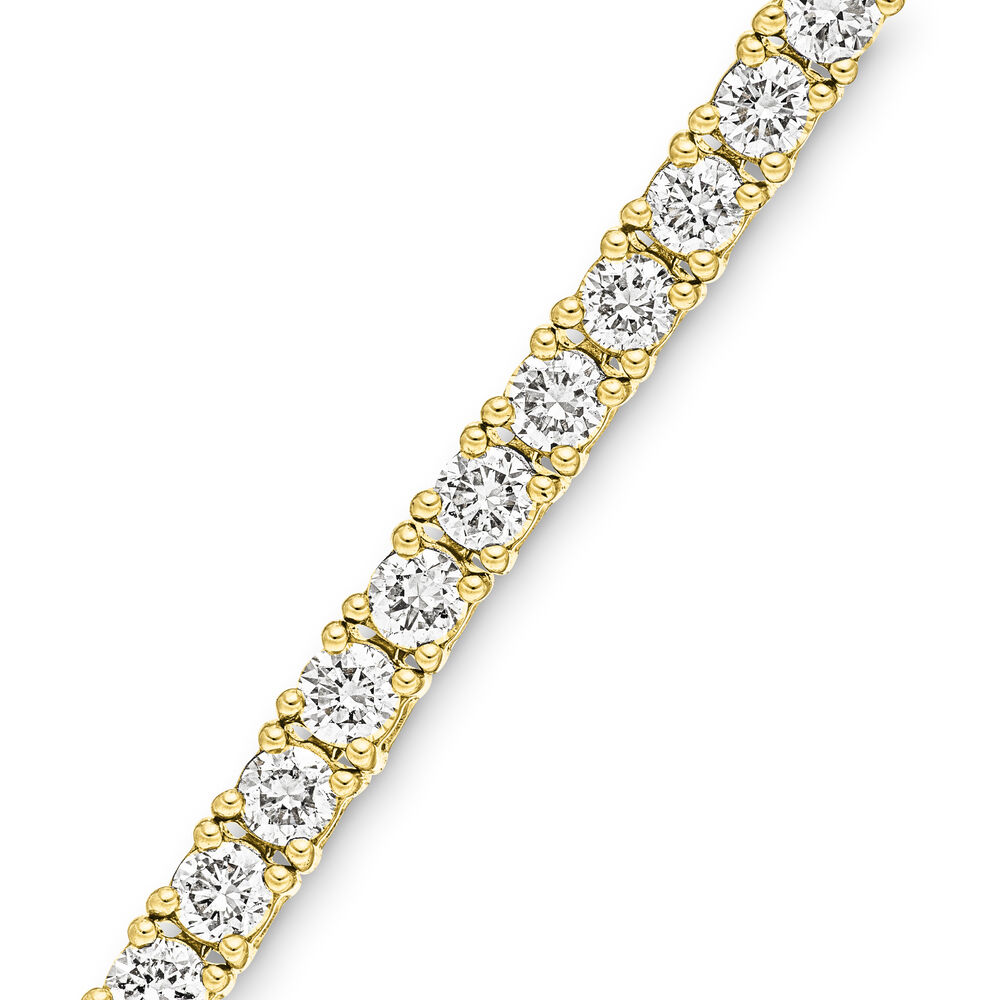 Tennisarmband mit Diamanten, Gelbgold, 2.11ct, 18.0 cm 