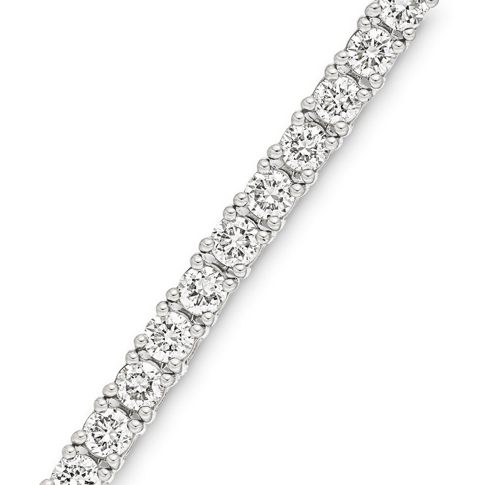 Tennisarmband mit Diamanten, 3.42ct, 17.0 cm Bild 4