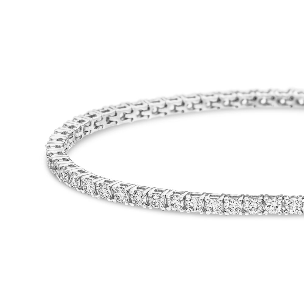 Tennisarmband mit Diamanten, 3.42ct, 17.0 cm Bild 2