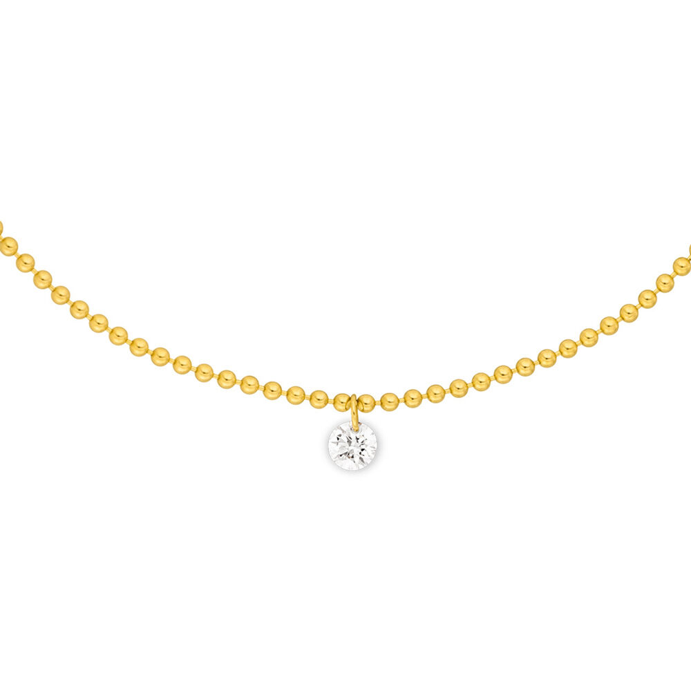 Armkette Pure Ball Chain, Diamant, 14 K Gelbgold Bild 3